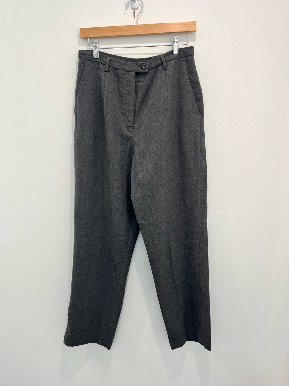 PENDLETON Vintage Wool Charcoal Gray Dress Trousers Straight Leg | Women’s 8